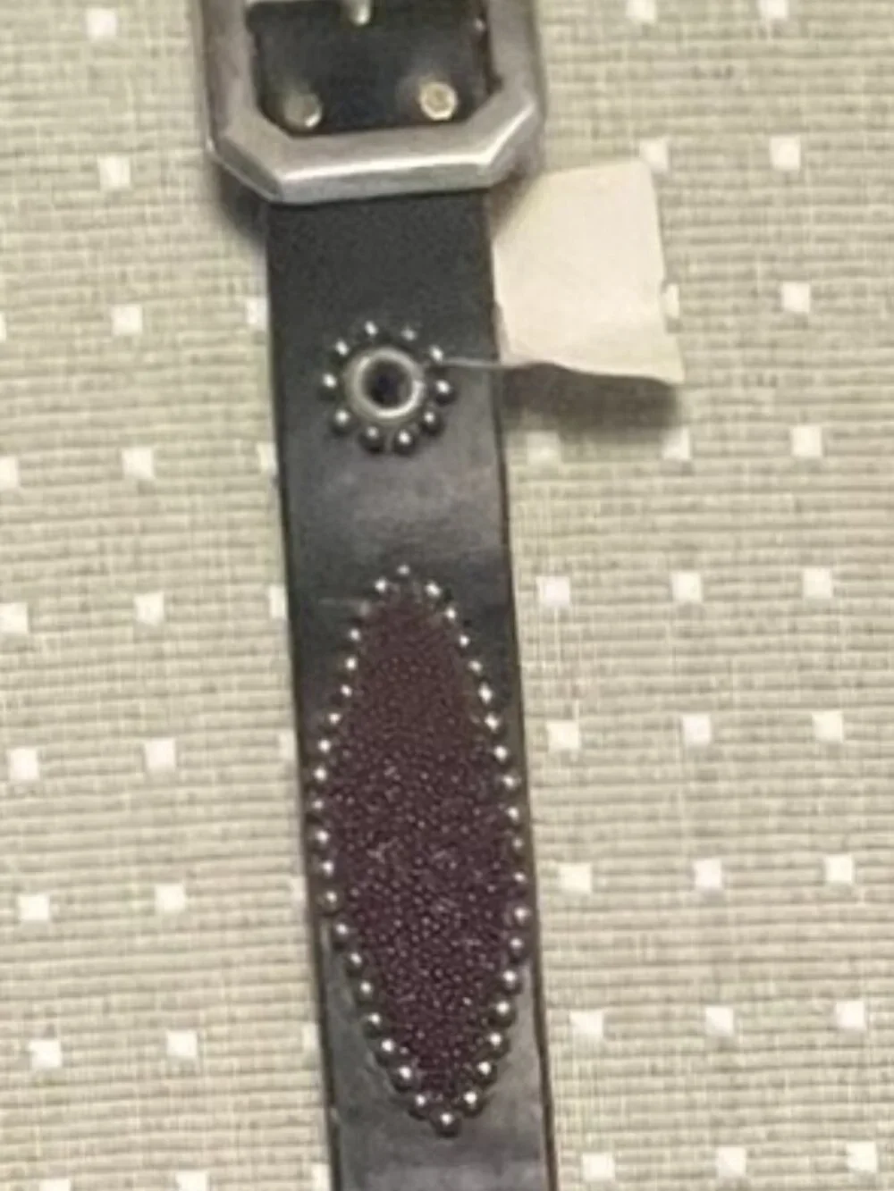 Jeff Gallea Paris Black Studded Leather 